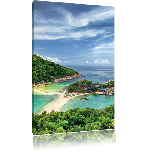 East Urban Home Leinwandbild Inselstadt im Pazifik | Wayfair.de